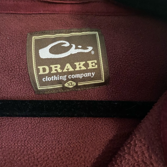 Drake maroon quarter zip XL - Picture 2 of 2